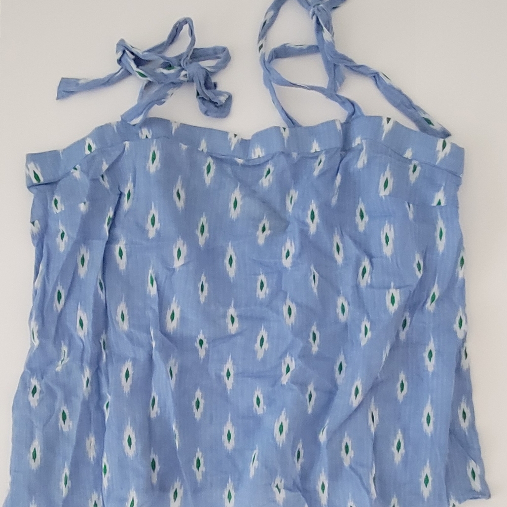 J Crew Blue Patterned Women's Top